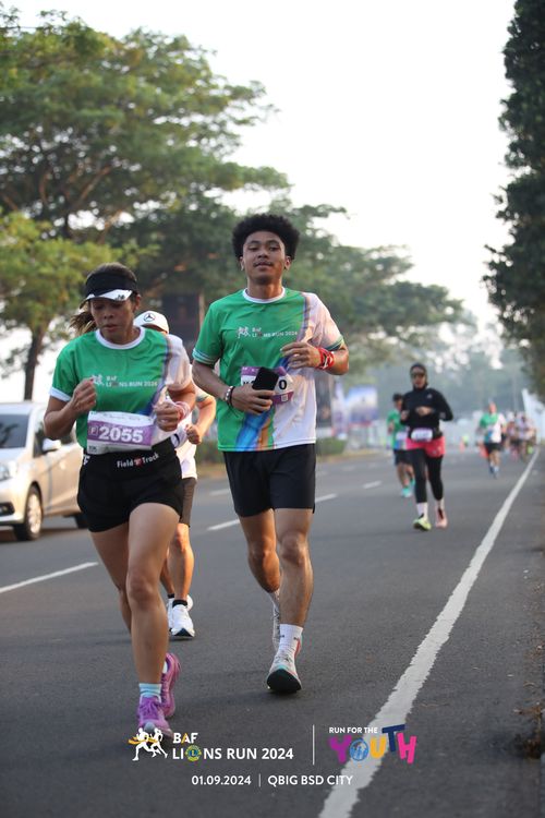 Race photo from BAF LIONS RUN 2024