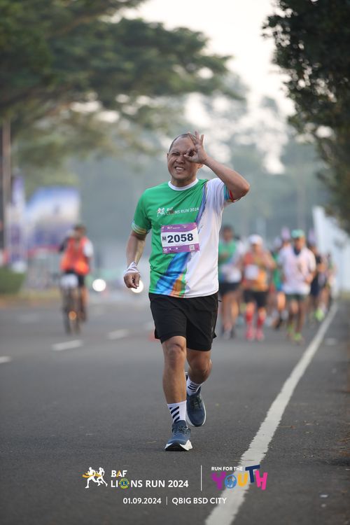 Race photo from BAF LIONS RUN 2024
