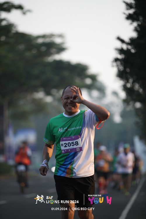 Race photo from BAF LIONS RUN 2024