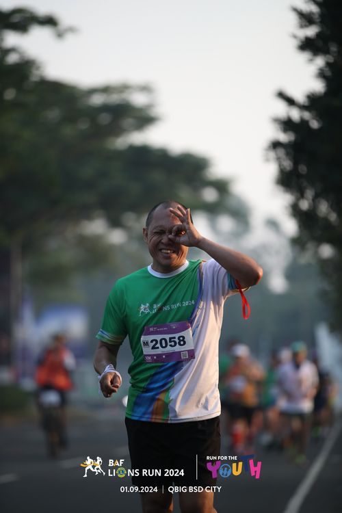 Race photo from BAF LIONS RUN 2024