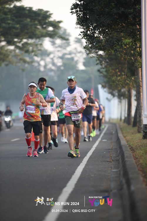 Race photo from BAF LIONS RUN 2024