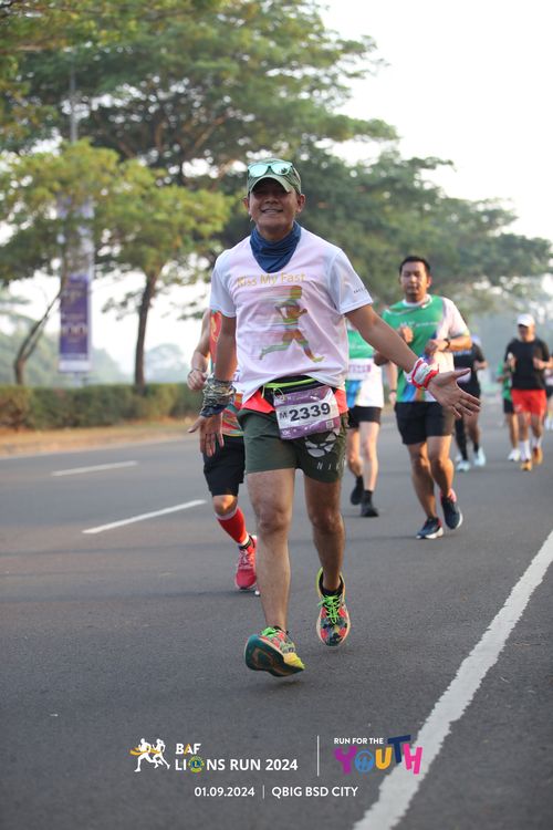 Race photo from BAF LIONS RUN 2024