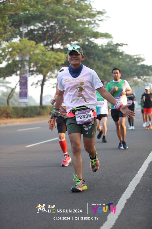 Race photo from BAF LIONS RUN 2024