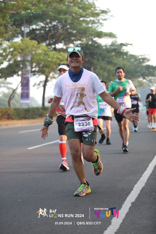 Race photo from BAF LIONS RUN 2024