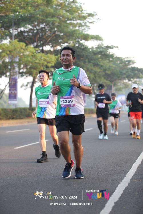 Race photo from BAF LIONS RUN 2024