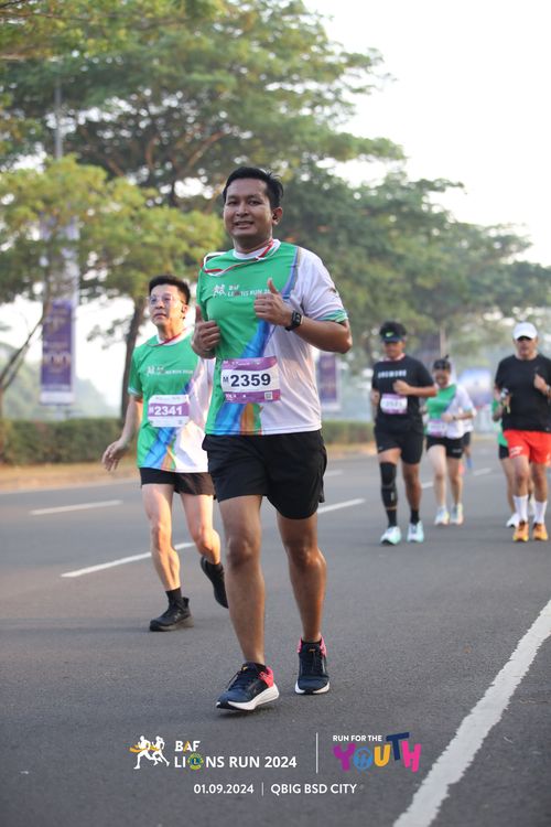 Race photo from BAF LIONS RUN 2024