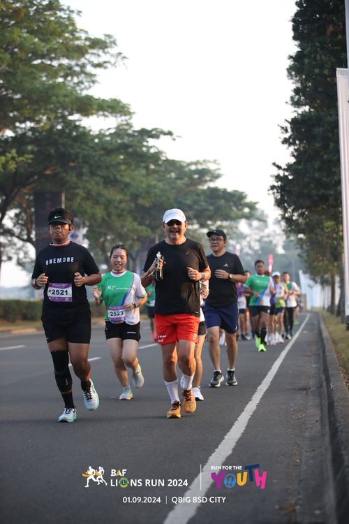 Race photo from BAF LIONS RUN 2024