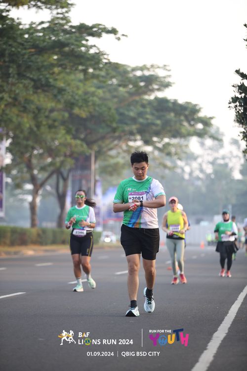 Race photo from BAF LIONS RUN 2024