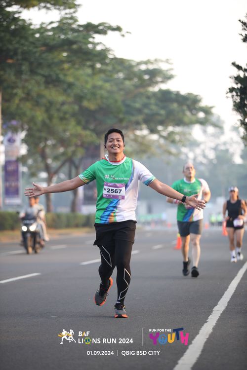 Race photo from BAF LIONS RUN 2024
