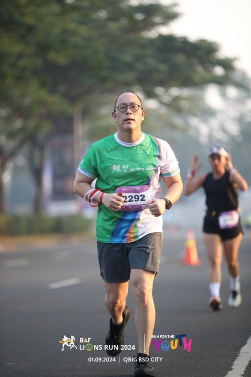 Race photo from BAF LIONS RUN 2024