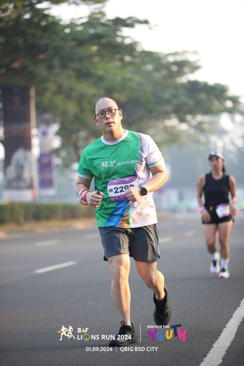 Race photo from BAF LIONS RUN 2024