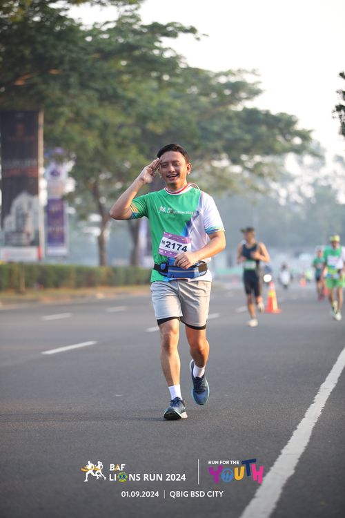 Race photo from BAF LIONS RUN 2024