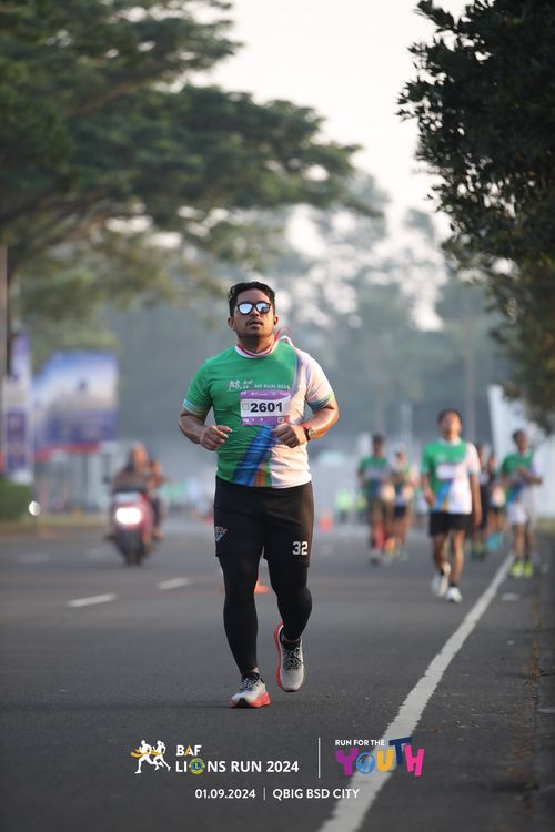 Race photo from BAF LIONS RUN 2024