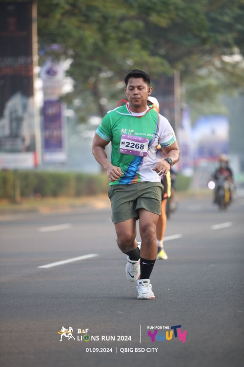 Race photo from BAF LIONS RUN 2024
