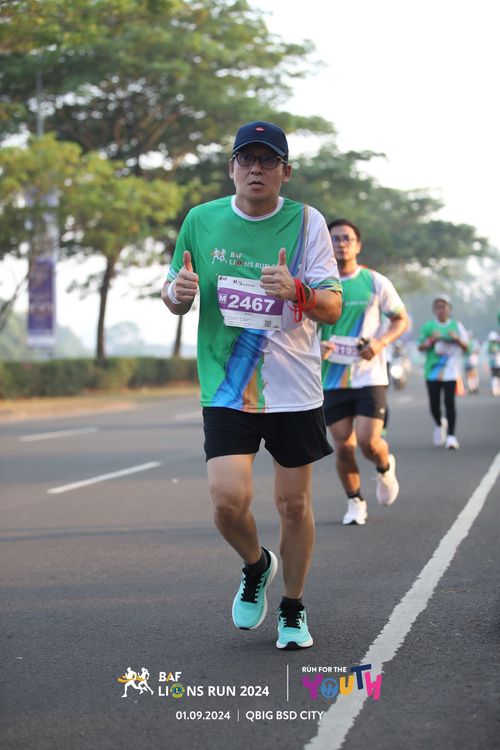 Race photo from BAF LIONS RUN 2024