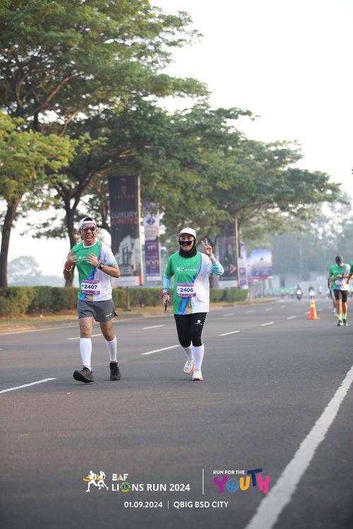 Race photo from BAF LIONS RUN 2024