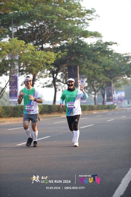 Race photo from BAF LIONS RUN 2024