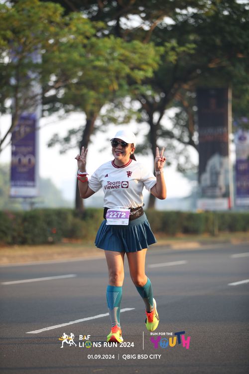 Race photo from BAF LIONS RUN 2024
