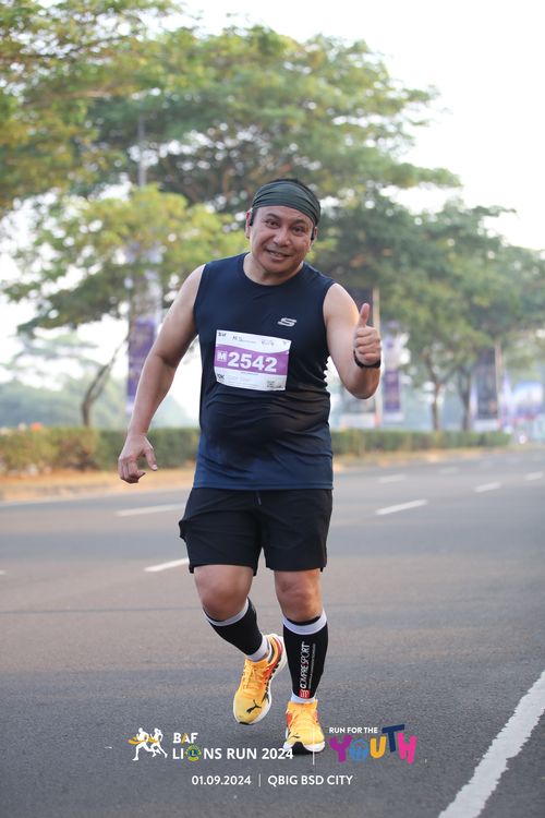 Race photo from BAF LIONS RUN 2024