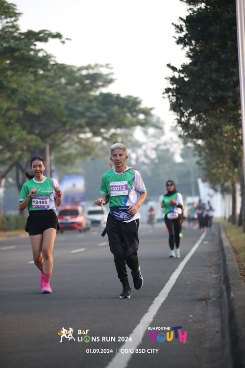 Race photo from BAF LIONS RUN 2024