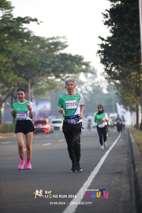 Race photo from BAF LIONS RUN 2024