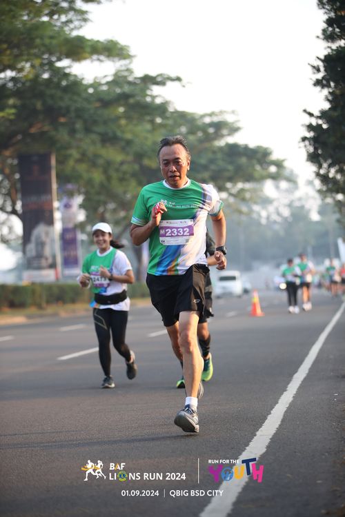 Race photo from BAF LIONS RUN 2024