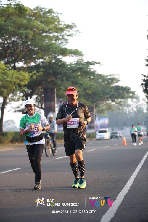 Race photo from BAF LIONS RUN 2024