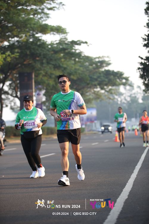 Race photo from BAF LIONS RUN 2024
