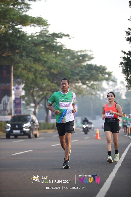 Race photo from BAF LIONS RUN 2024