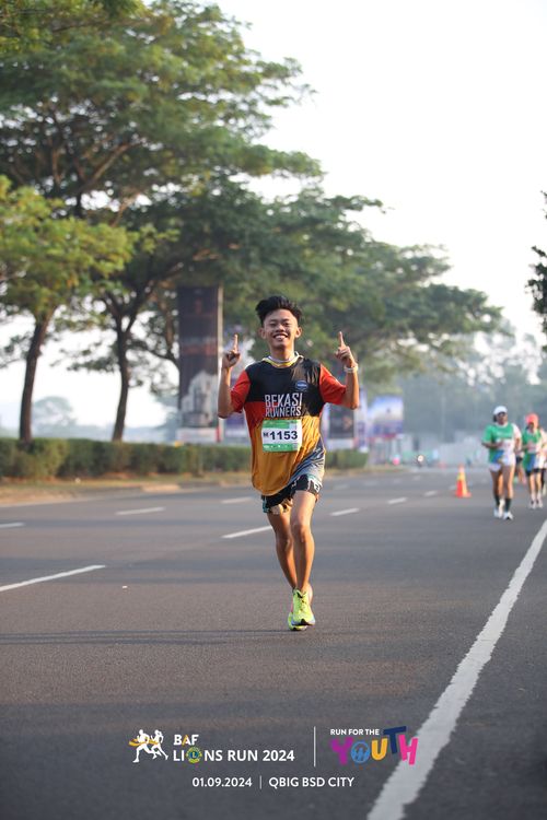 Race photo from BAF LIONS RUN 2024