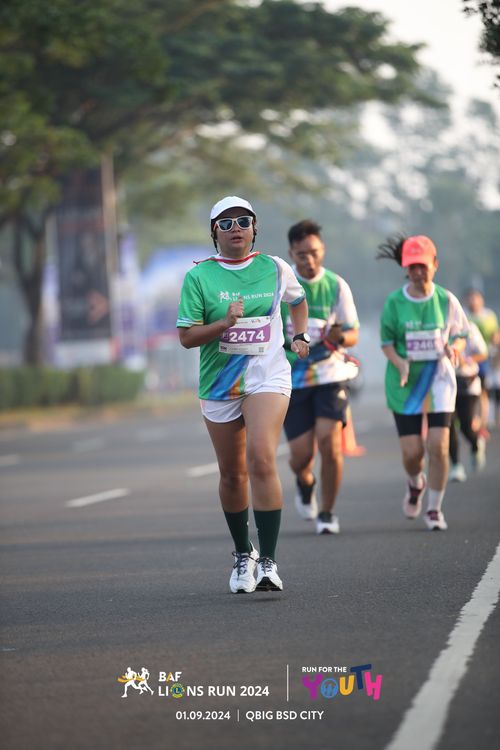 Race photo from BAF LIONS RUN 2024