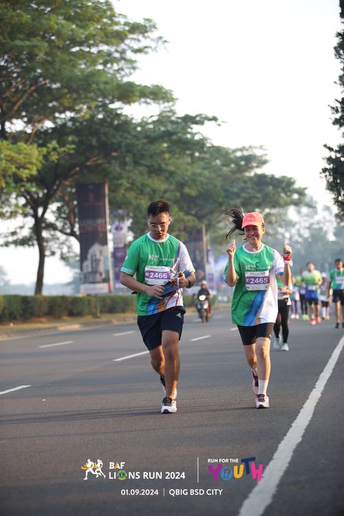 Race photo from BAF LIONS RUN 2024