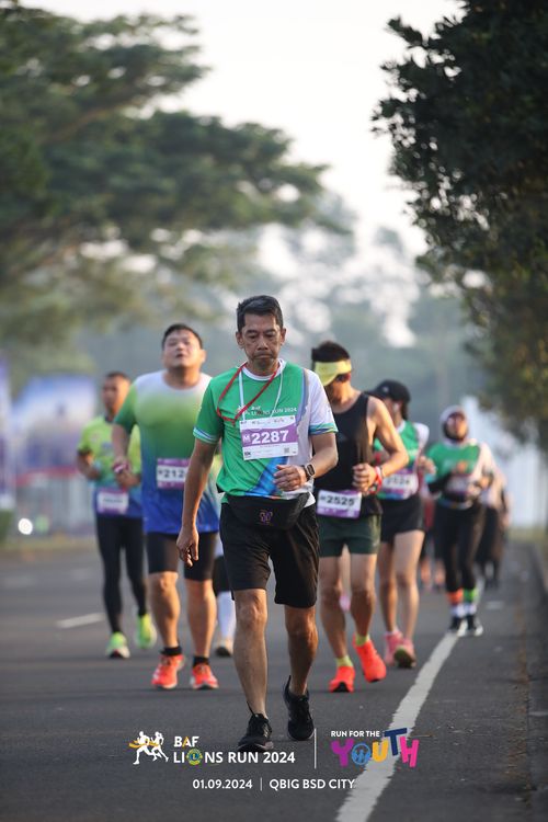 Race photo from BAF LIONS RUN 2024