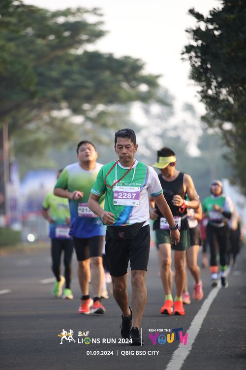 Race photo from BAF LIONS RUN 2024