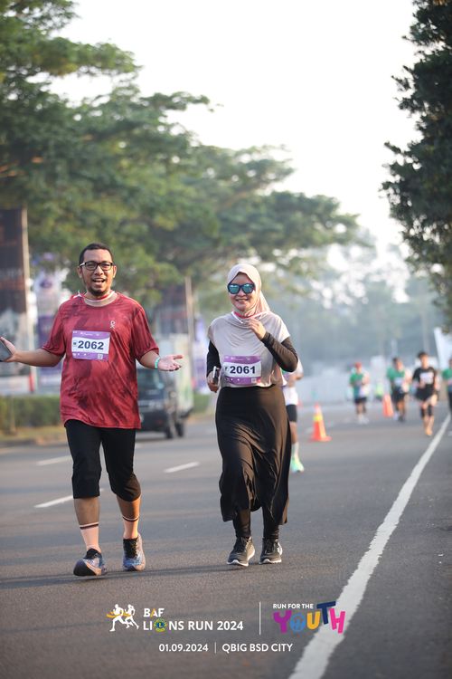 Race photo from BAF LIONS RUN 2024