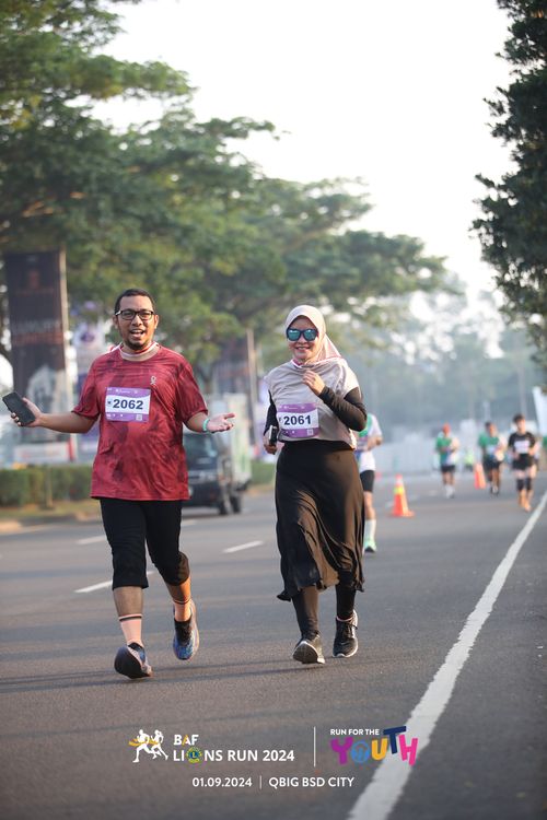 Race photo from BAF LIONS RUN 2024