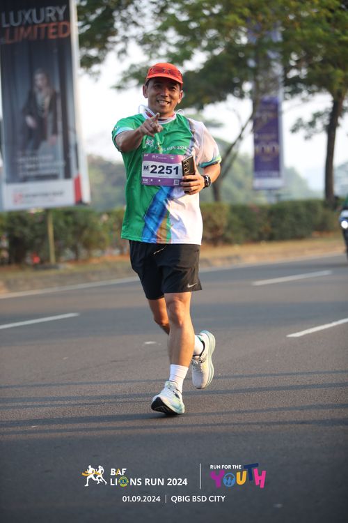 Race photo from BAF LIONS RUN 2024