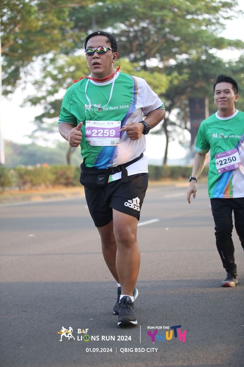 Race photo from BAF LIONS RUN 2024