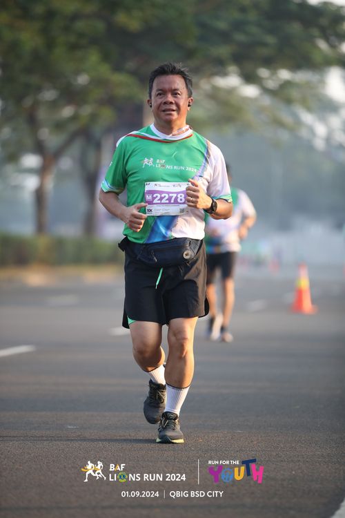Race photo from BAF LIONS RUN 2024