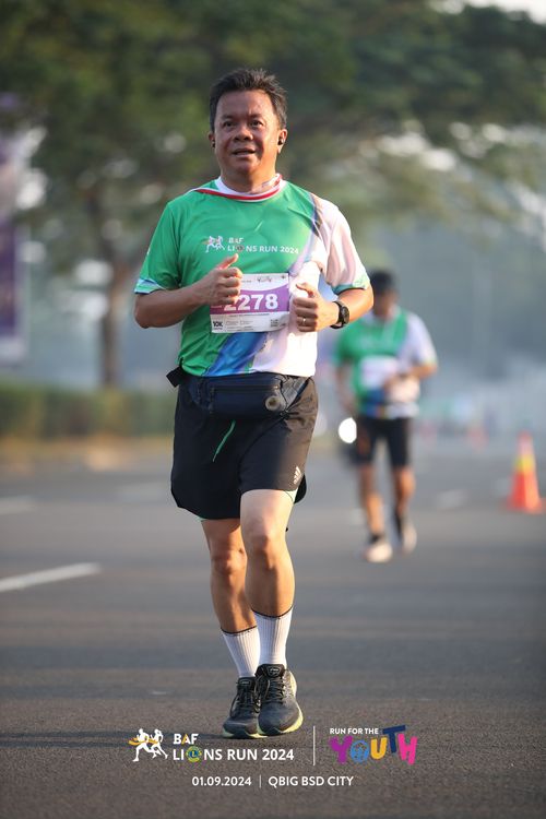 Race photo from BAF LIONS RUN 2024