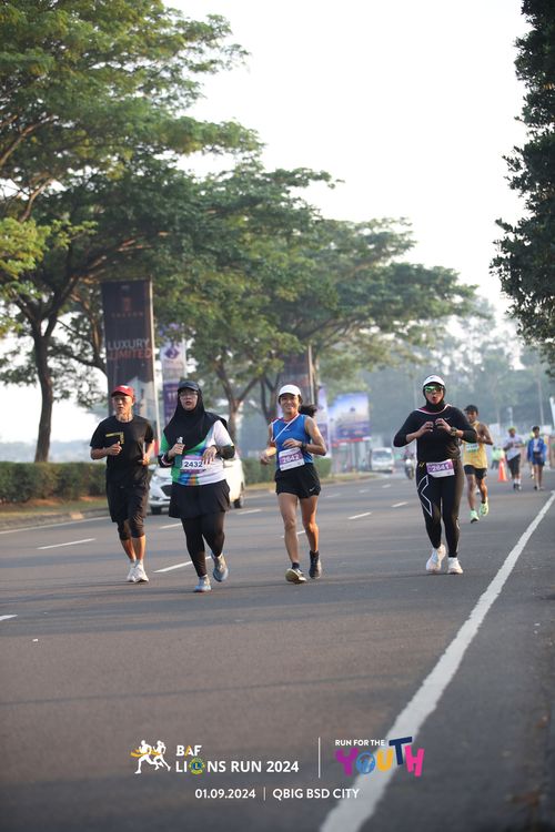 Race photo from BAF LIONS RUN 2024