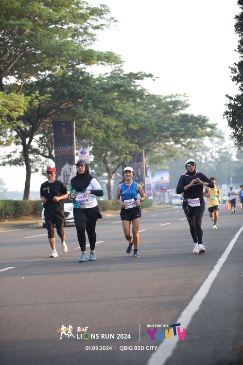 Race photo from BAF LIONS RUN 2024