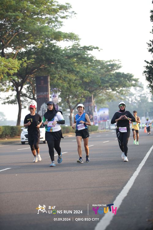 Race photo from BAF LIONS RUN 2024