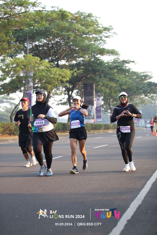 Race photo from BAF LIONS RUN 2024