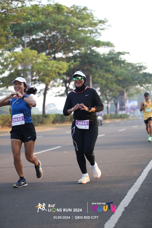 Race photo from BAF LIONS RUN 2024