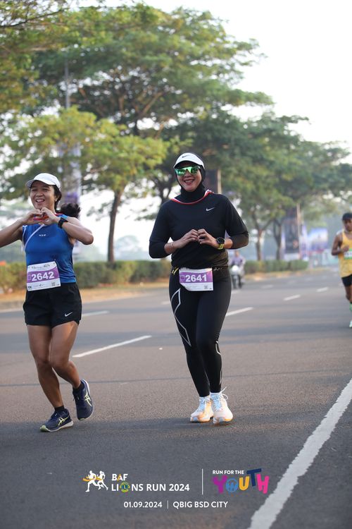 Race photo from BAF LIONS RUN 2024