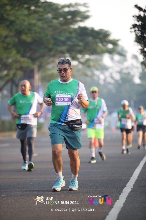 Race photo from BAF LIONS RUN 2024