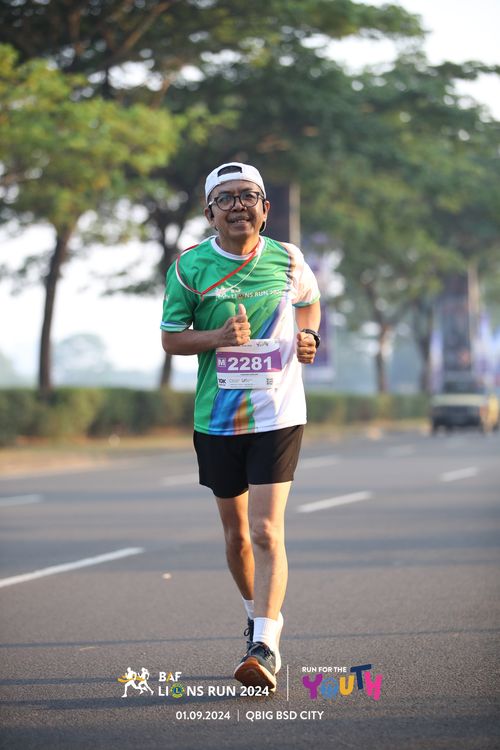 Race photo from BAF LIONS RUN 2024
