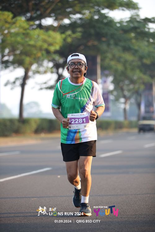 Race photo from BAF LIONS RUN 2024