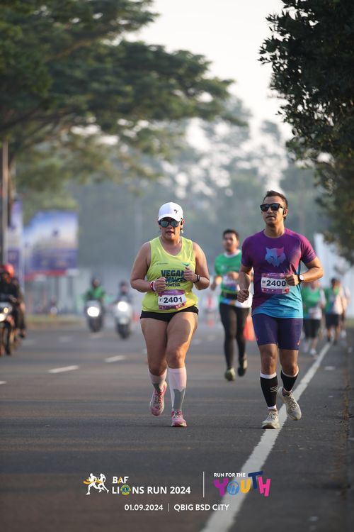 Race photo from BAF LIONS RUN 2024